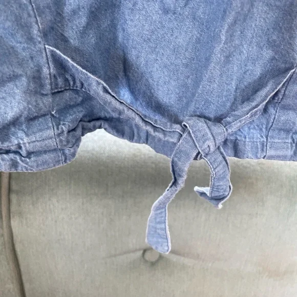 Vintage Orvis women’s medium Chic Denim Vest with Embroidered Birdhouse Design - Picture 6 of 8